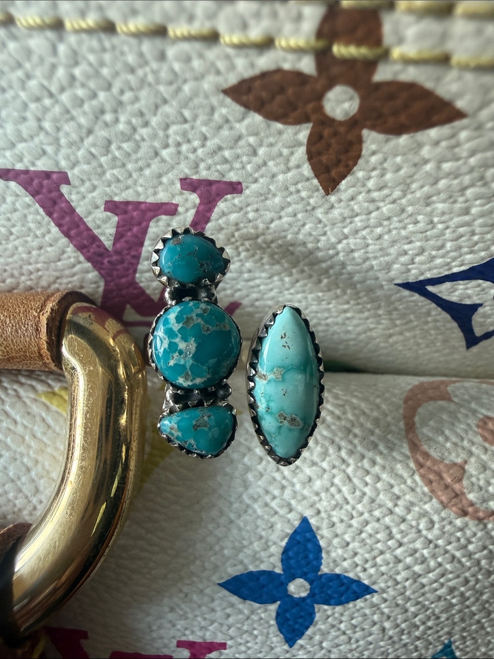 Turquoise Stone 9.25 Silver Ring  - Turquoise Jewelry